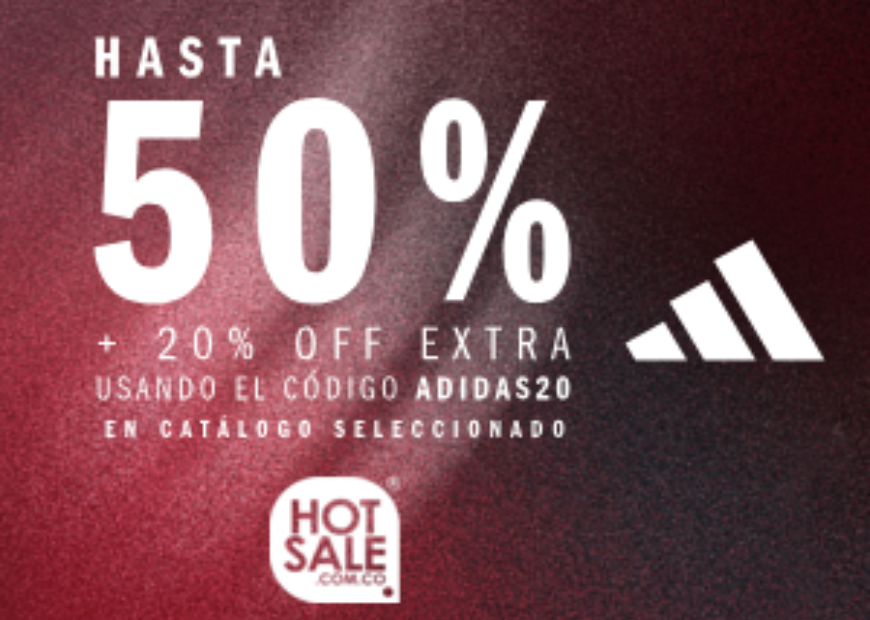 50% de descuento Adidas
